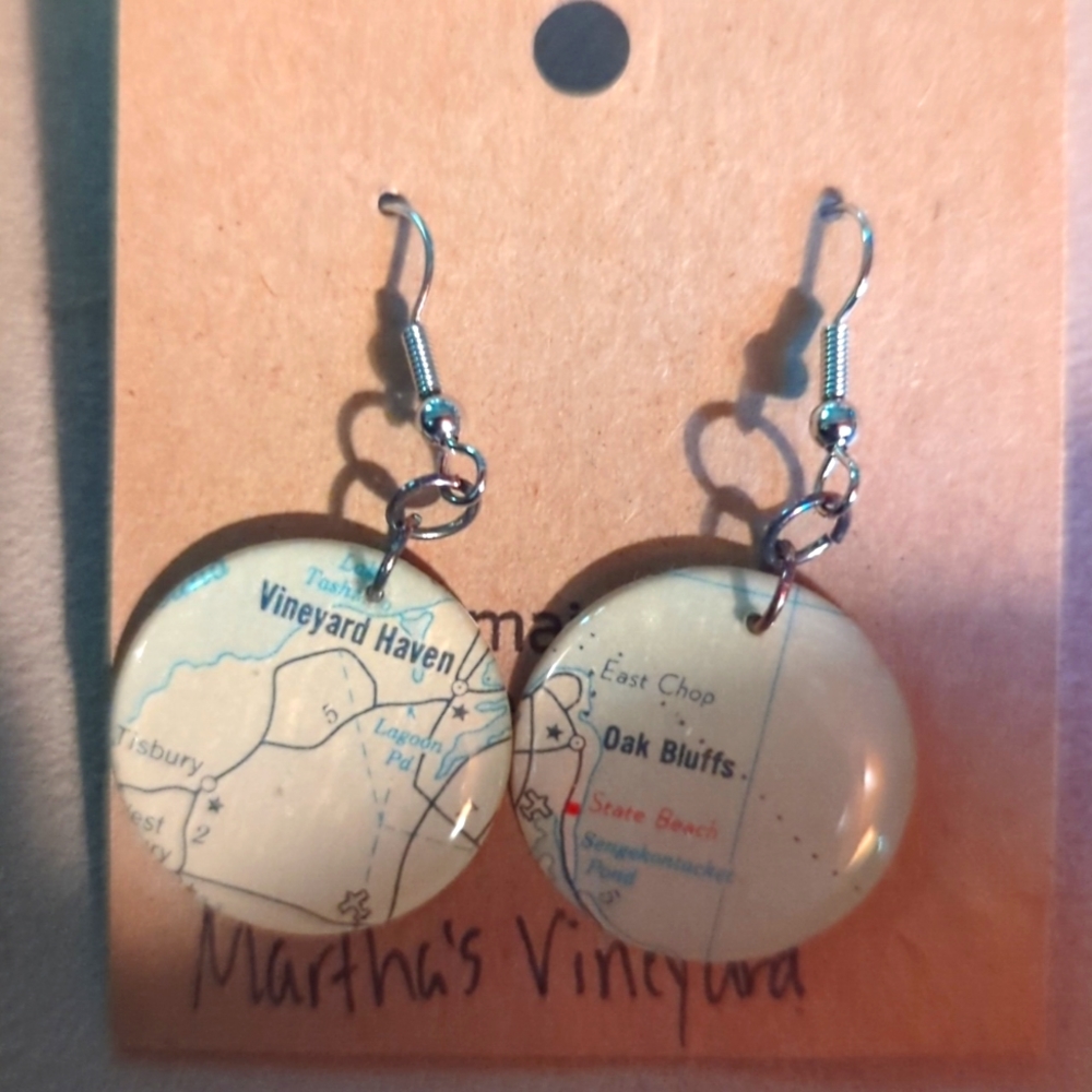 Handmade Martha's Vineyard Cape Cod earrings
